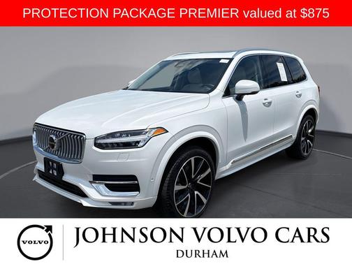 Crystal White Metallic 2024 Volvo XC90 B6 Plus Bright Theme 7-Seater