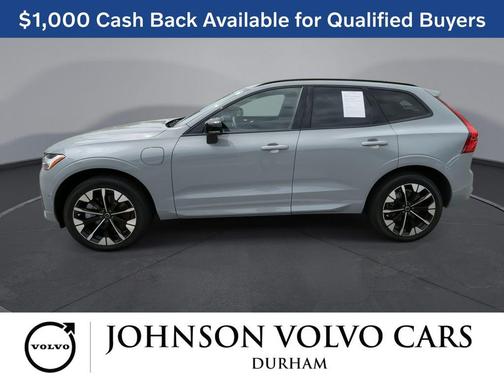 Vapour Grey Metallic 2026 Volvo XC60 Plug-In Hybrid Plus, T8 AWD Electric/Gasoline, Dark