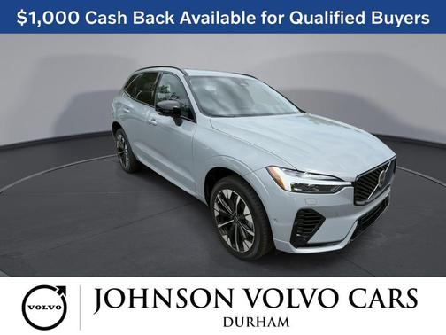 Vapour Grey Metallic 2026 Volvo XC60 Plug-In Hybrid Plus, T8 AWD Electric/Gasoline, Dark