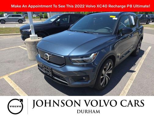 Denim Blue Metallic 2022 Volvo XC40 Recharge Pure Electric P8 Twin Ultimate