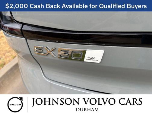 Vapour Grey Metallic 2025 Volvo EX30 Plus Twin Motor Performance, Fully electric