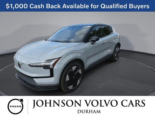 Vapour Grey Metallic 2025 Volvo EX30 Plus Twin Motor Performance, Fully electric