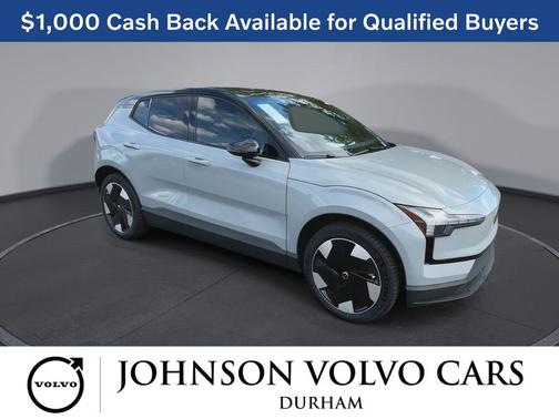 Vapour Grey Metallic 2025 Volvo EX30 Plus Twin Motor Performance, Fully electric