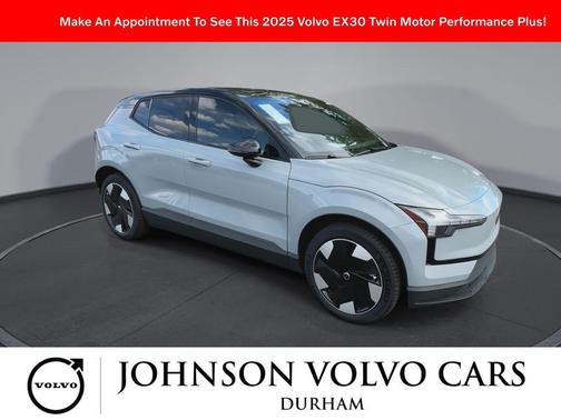 Vapour Grey Metallic 2025 Volvo EX30 Plus Twin Motor Performance, Fully electric