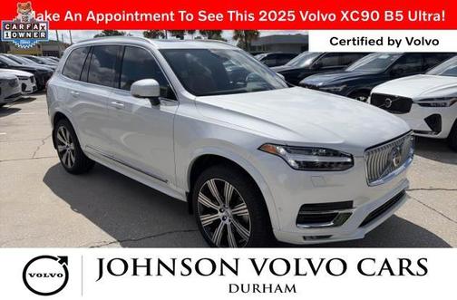 Crystal White Metallic 2025 Volvo XC90 B5 Ultra