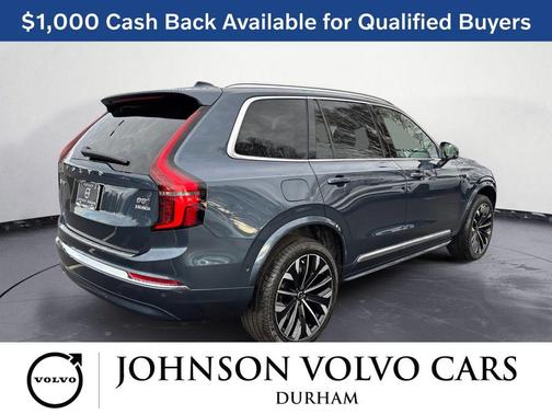 Denim Blue Metallic 2026 Volvo XC90 Ultra, B5 AWD Gas (mild hybrid), Gasoline, Bright, 6 Seats