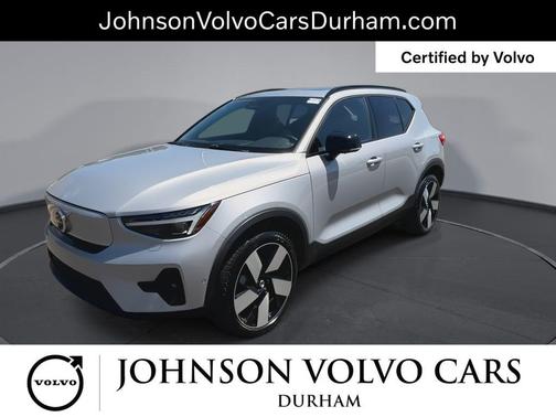 Silver Dawn Metallic 2023 Volvo XC40 Recharge Pure Electric Twin Ultimate