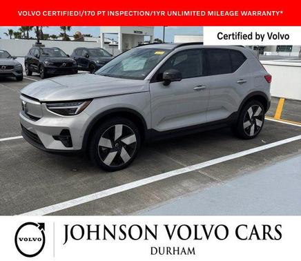 Silver Dawn Metallic 2023 Volvo XC40 Recharge Pure Electric Twin Ultimate