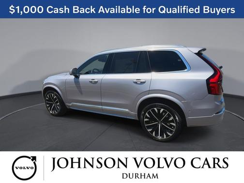 Aurora Silver 2026 Volvo XC90 Plus, B5 AWD Gas (mild hybrid), Gasoline, Bright, 7 Seats