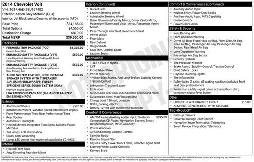 2014 Chevrolet Volt Base
