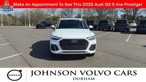Glacier White 2022 Audi Q5 45 S line Prestige