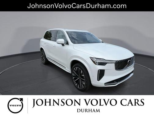 Crystal White Pearl 2026 Volvo XC90 Plus, B6 AWD Gas (mild hybrid), Gasoline, Bright, 7 Seats