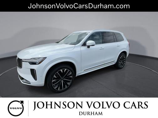 Crystal White Pearl 2026 Volvo XC90 Plus, B6 AWD Gas (mild hybrid), Gasoline, Bright, 7 Seats