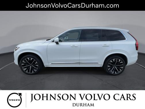 Crystal White Pearl 2026 Volvo XC90 Plus, B6 AWD Gas (mild hybrid), Gasoline, Bright, 7 Seats
