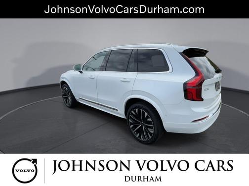 Crystal White Pearl 2026 Volvo XC90 Plus, B6 AWD Gas (mild hybrid), Gasoline, Bright, 7 Seats