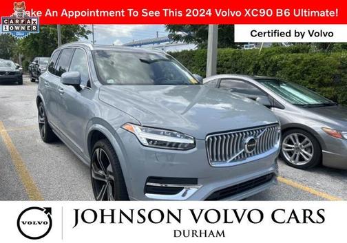 Vapour Grey Metallic 2024 Volvo XC90 B6 Ultimate Bright Theme 7-Seater