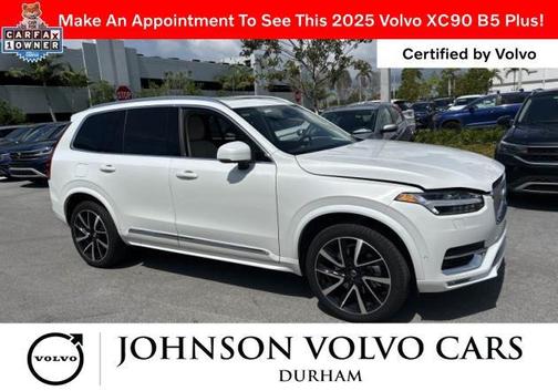 Crystal White Metallic 2025 Volvo XC90 B5 Plus