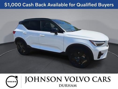 Crystal White 2026 Volvo EX40 Black Edition Ultra, Twin Motor, Fully electric
