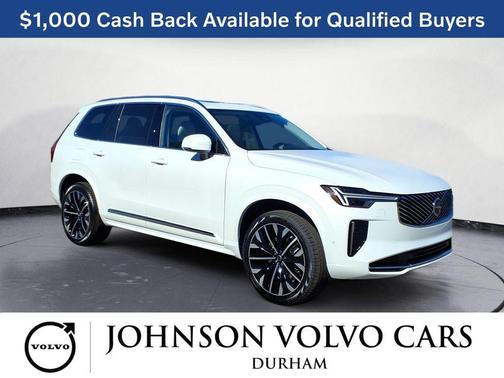 Crystal White Pearl 2026 Volvo XC90 B6 Ultra 7-Seater