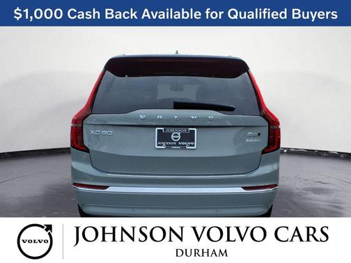 Vapour Grey Metallic 2026 Volvo XC90 Plus, B6 AWD Gas (mild hybrid), Gasoline, Bright, 7 Seats