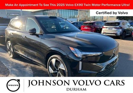 Onyx Black Metallic 2025 Volvo EX90 Ultra, Twin Motor Performance, Fully electric, 7 Seats