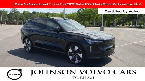 Onyx Black Metallic 2025 Volvo EX90 Ultra, Twin Motor Performance, Fully electric, 7 Seats