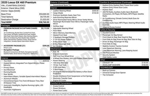 2020 Lexus GX 460 Premium