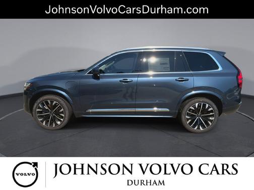Denim Blue Metallic 2026 Volvo XC90 Plug-In Hybrid Ultra, T8 AWD, Electric/Gasoline, Bright, 7 Seats