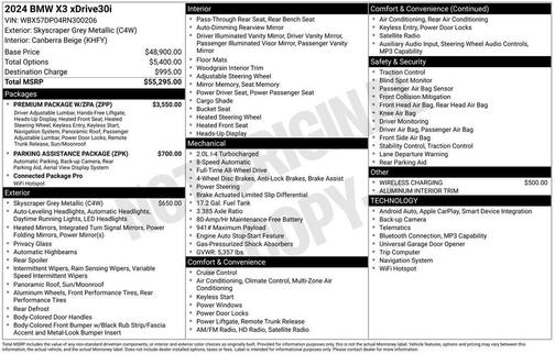2024 BMW X3 xDrive30i