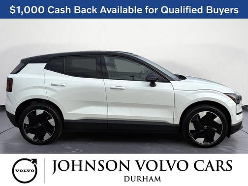 Crystal White Metallic 2026 Volvo EX30 Ultra Twin Motor Performance, Fully electric