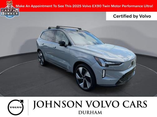 Vapour Grey Metallic 2025 Volvo EX90 Ultra, Twin Motor Performance, Fully electric, 7 Seats