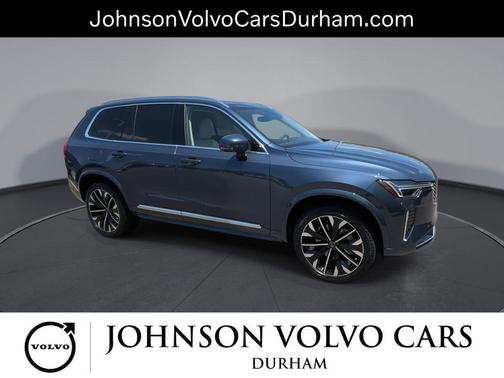 Denim Blue Metallic 2026 Volvo XC90 Ultra, B6 AWD Gas (mild hybrid), Gasoline, Bright, 6 Seats