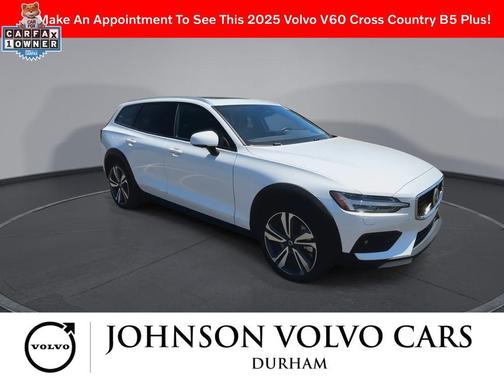 Crystal White Pearl 2025 Volvo V60 Cross Country Plus, B5 AWD Gas (mild hybrid)