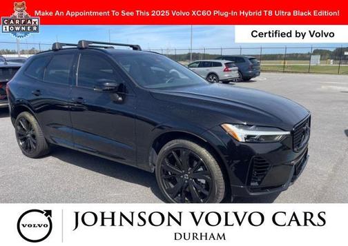 2025 Volvo XC60 Plug-In Hybrid Black Edition Ultra, T8 AWD Electric/Gasoline, Dark