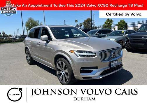 Bright Dusk Metallic 2024 Volvo XC90 Recharge Plug-In Hybrid T8 Plus Bright Theme 7-Seater