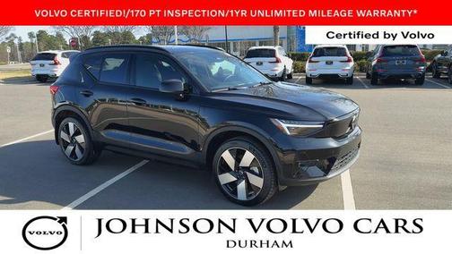 Onyx Black Metallic 2023 Volvo XC40 Recharge Pure Electric Twin Ultimate