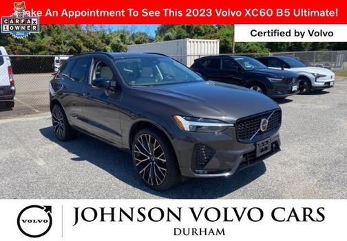 Platinum Gray Metallic 2023 Volvo XC60 B5 Ultimate Dark Theme
