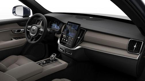 Denim Blue Metallic 2026 Volvo XC90 Plus, B6 AWD Gas (mild hybrid), Gasoline, Bright, 7 Seats