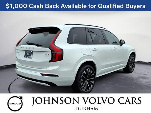 Crystal White Pearl 2026 Volvo XC90 Ultra Dark Theme, B6 AWD Gas (mild hybrid), Gasoline, 7 Seats