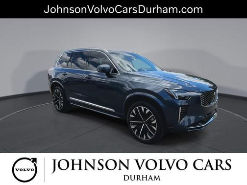 Denim Blue Metallic 2026 Volvo XC90 Plus, B6 AWD Gas (mild hybrid), Gasoline, Bright, 7 Seats