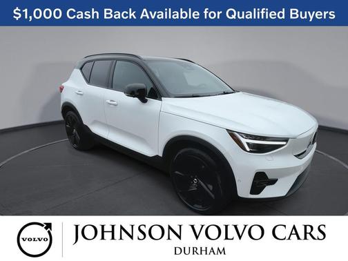 Crystal White 2026 Volvo EX40 Black Edition Ultra, Twin Motor, Fully electric