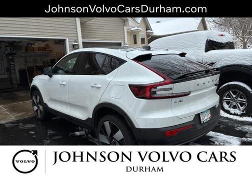 Crystal White Metallic 2023 Volvo C40 Recharge Pure Electric Twin Ultimate