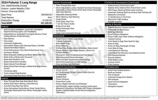 2024 Polestar 2 Long Range Single Motor