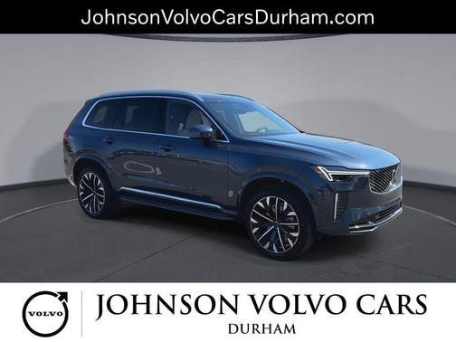 Denim Blue Metallic 2026 Volvo XC90 Plus, B6 AWD Gas (mild hybrid), Gasoline, Bright, 7 Seats