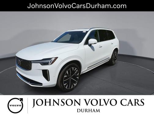 Crystal White Pearl 2026 Volvo XC90 Plus, B6 AWD Gas (mild hybrid), Gasoline, Bright, 7 Seats