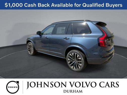 Denim Blue Metallic 2026 Volvo XC90 Ultra Dark Theme, B6 AWD Gas (mild hybrid), Gasoline, 7 Seats
