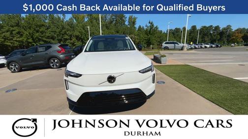 Crystal White 2026 Volvo EX90 Plus, Single Motor, Fully electric, 7 Seats