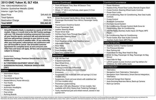 2013 GMC Yukon XL 1500 SLT