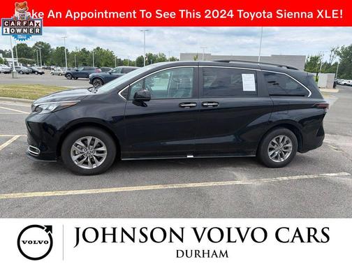 Midnight Black Metallic 2024 Toyota Sienna XLE