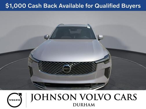 Aurora Silver 2026 Volvo XC90 Plus, B5 AWD Gas (mild hybrid), Gasoline, Bright, 7 Seats